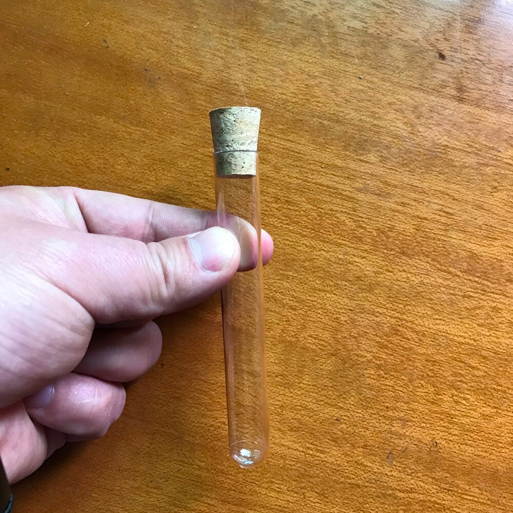 Tubo de ensayo de plástico con tapón de corcho, 16x100mm, 4 pulgadas, 13ml, transparente, aprobado por grado alimenticio, todos los tamaños disponibles en tienda, 100 Uds.