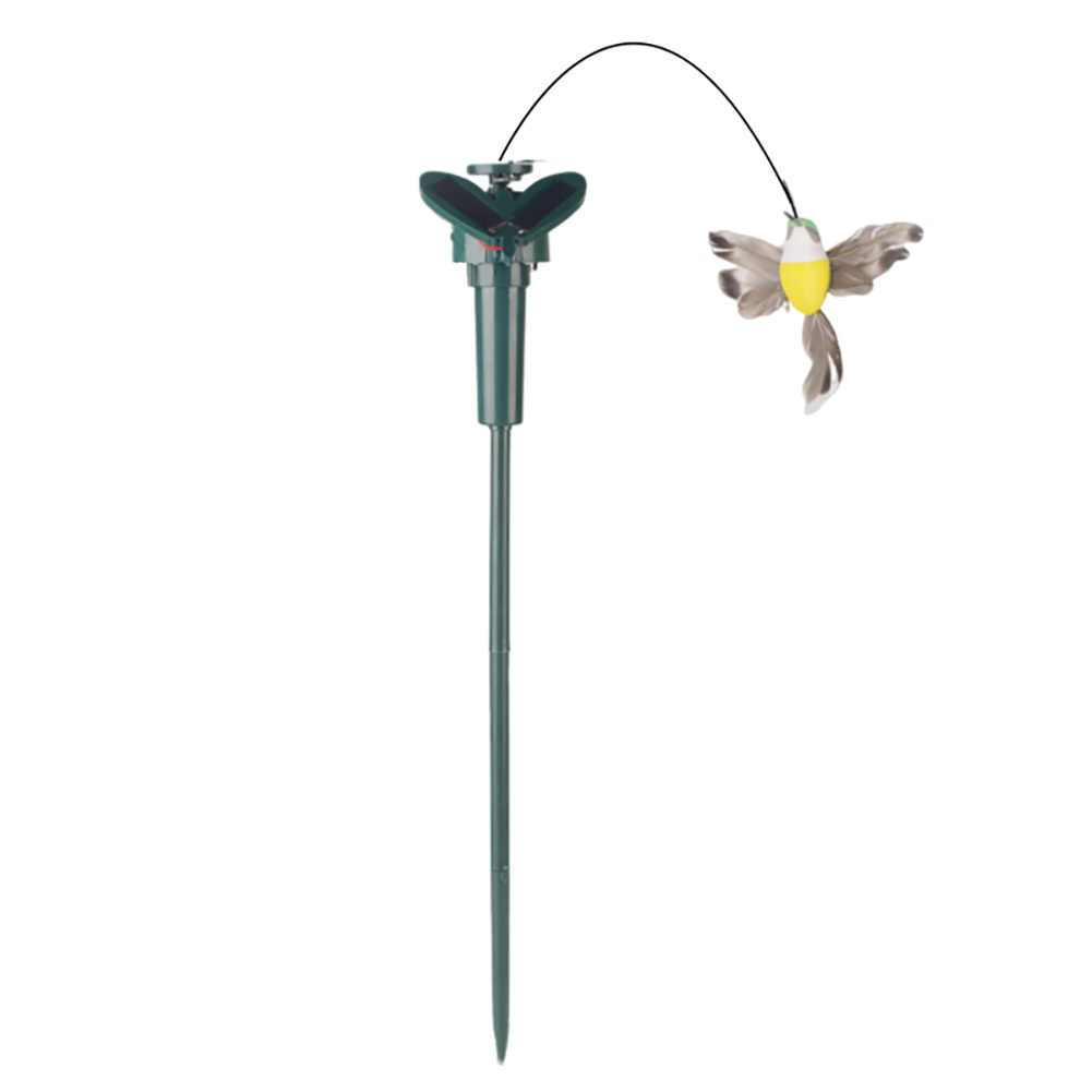 Solar Garden Dancing Ornament Solar Powered Flying Wobble Butterfly Bird Garden Stake for Patio Landscape Outside Ornament Decor: Red