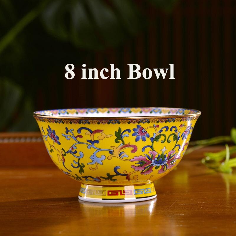 4.5/5/6/8 Inch Vintage Chinese Traditie Keramische Servies Soep Rijstkom Jingdezhen Bone China Ramen Bowls Salade mixing Bowls