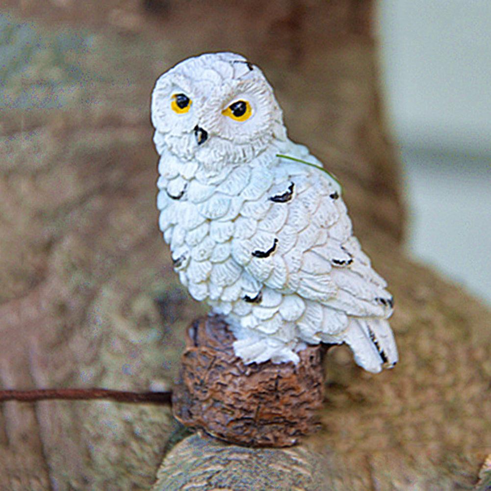 Gardening Micro-Landscape Mini Simulated Owl Small Ornaments #EW