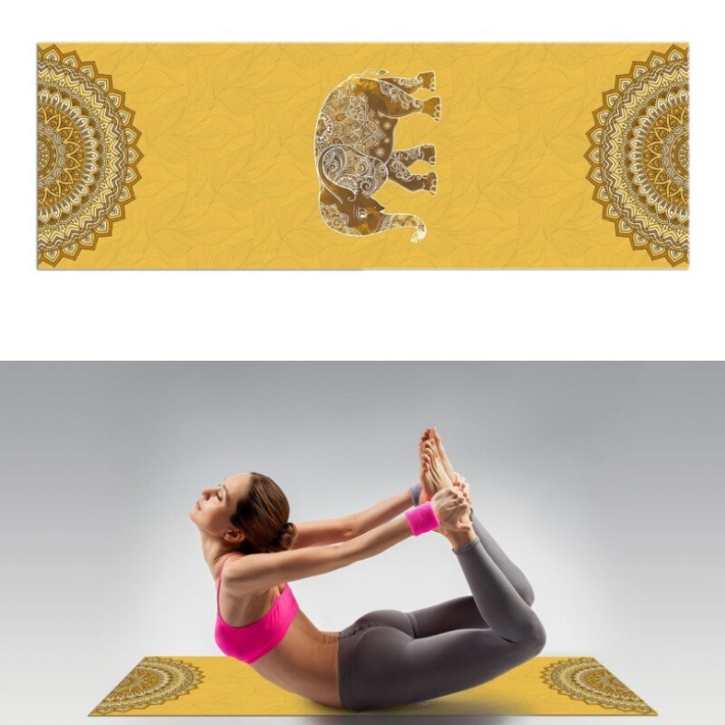 Skrittmønster sklisikker yogamattehåndkle sport Fitness treningsstudio trening pilates trening bærbar treningsdekke teppe treningsstudio håndkle