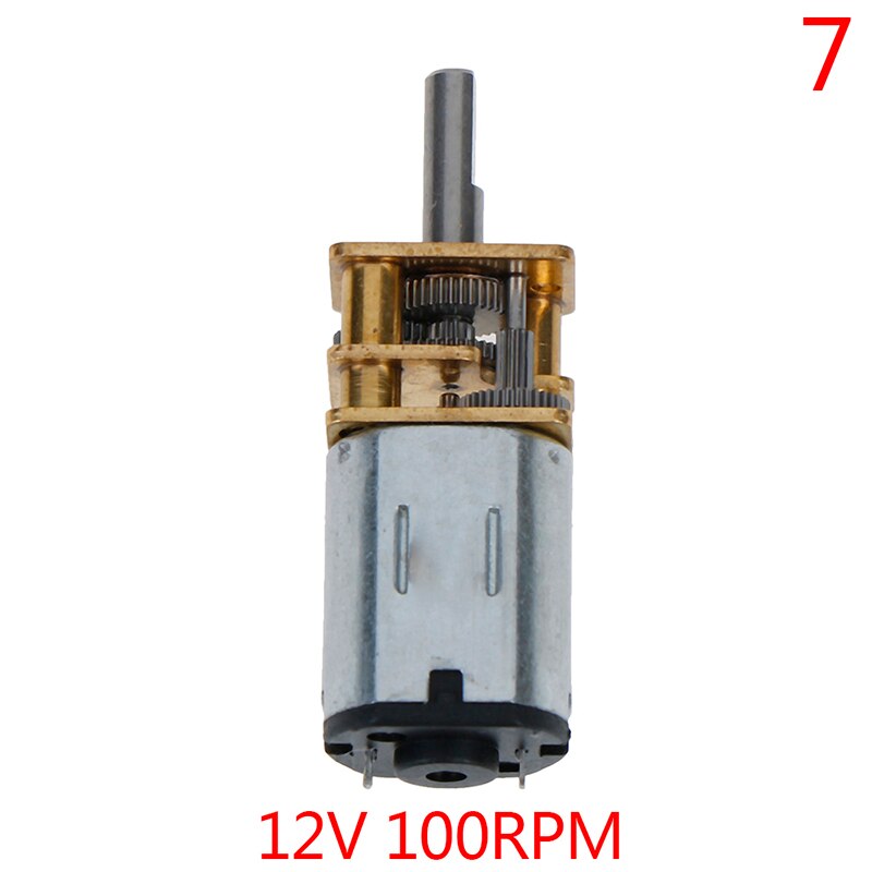 1PC DC 6V 12V Mini Micro Metal Gear Motor met Gearwheel DC Motoren 20/30/ 50/100/200/300 RPM
