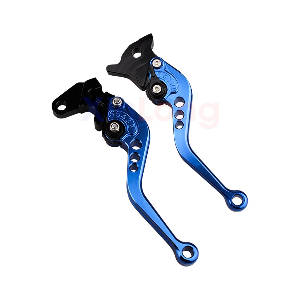 Motocykl CNC regulowane dźwignie hamulcowe sprzęgła robić Yamaha DT 125 125odnośnie 125R 125RL 125LC 125R 125RR 125X DTR 125 DTX 125 1985-2007: niebieski