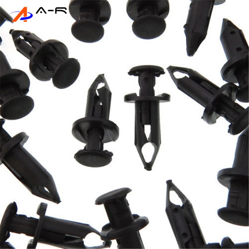 50x 8mm plastic skærmclips krop nittehul atv quad utv push pin clips til polaris sportsman rangers rzr 550 850 xp 7661855