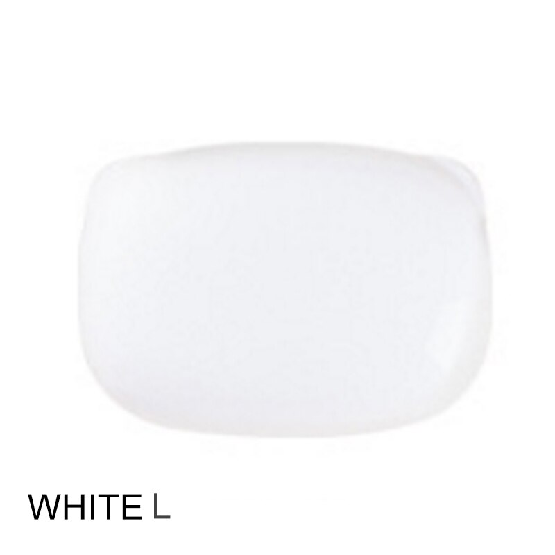 Sæbebeholder bærbare plastkasser til rejsesæbeskål og sæbehylde til opbevaring på badeværelset: Hvid l