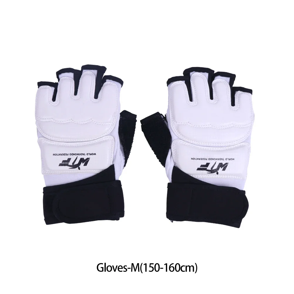1 Juego de guantes de cuero para pies de Taekwondo, Protector de tobillo para Karate, boxeo, artes marciales, calcetín, entrenamiento, equipo de Protección deportiva: Azul
