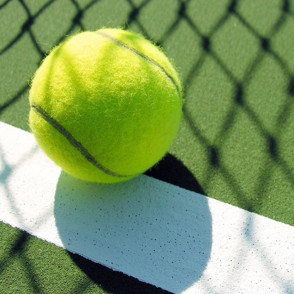 Gule tennisballer sportsturnering utendørs moro siriss strandhund ideell til Strand siriss tennistrening eller Strand/etc