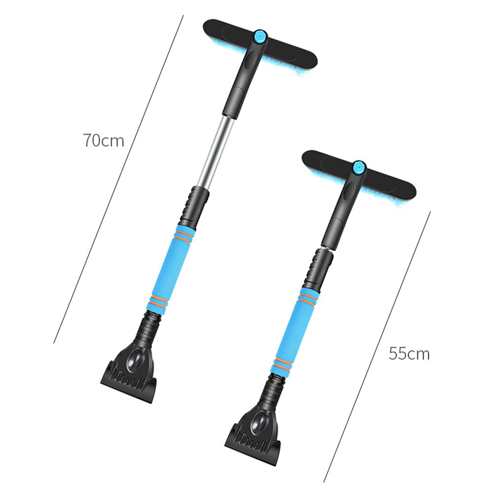 28 inch 2 in 1 Multi-function Extendable Car Auto SUV Truck Snow Brush Ice Scraper with Foam Grip for Deicing Snow Removal Tool