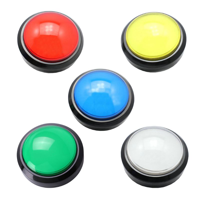 100mm Big Round Push Button LED with Microswitch for DIY Arcade Game Machine G99D