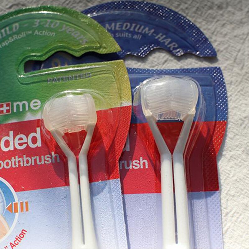 3- sidet silikone sikkerhedstænder børste mundsundhedsrens tandrens tandbørste nano børste mundpleje børn voksne