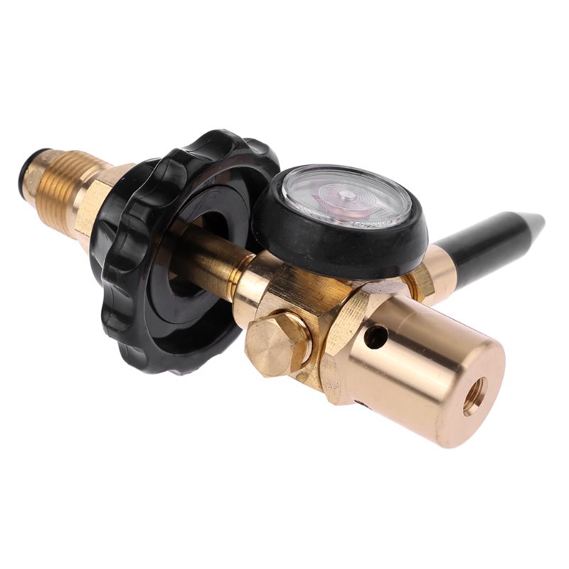 Brass Helium Latex Balloon Inflator Regulator With Pressure Gauge For G5/8 Tank Valves 145*135mm Pressure Reducer63HF
