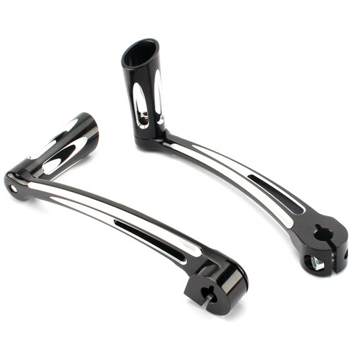 Motorrad Getriebe Schalthebel Hebel Schicht Heringe Bremse Arm Pedal Bausatz Für Harley touren Straße König Electra Straße gleiten Trike: Weiß Hebel