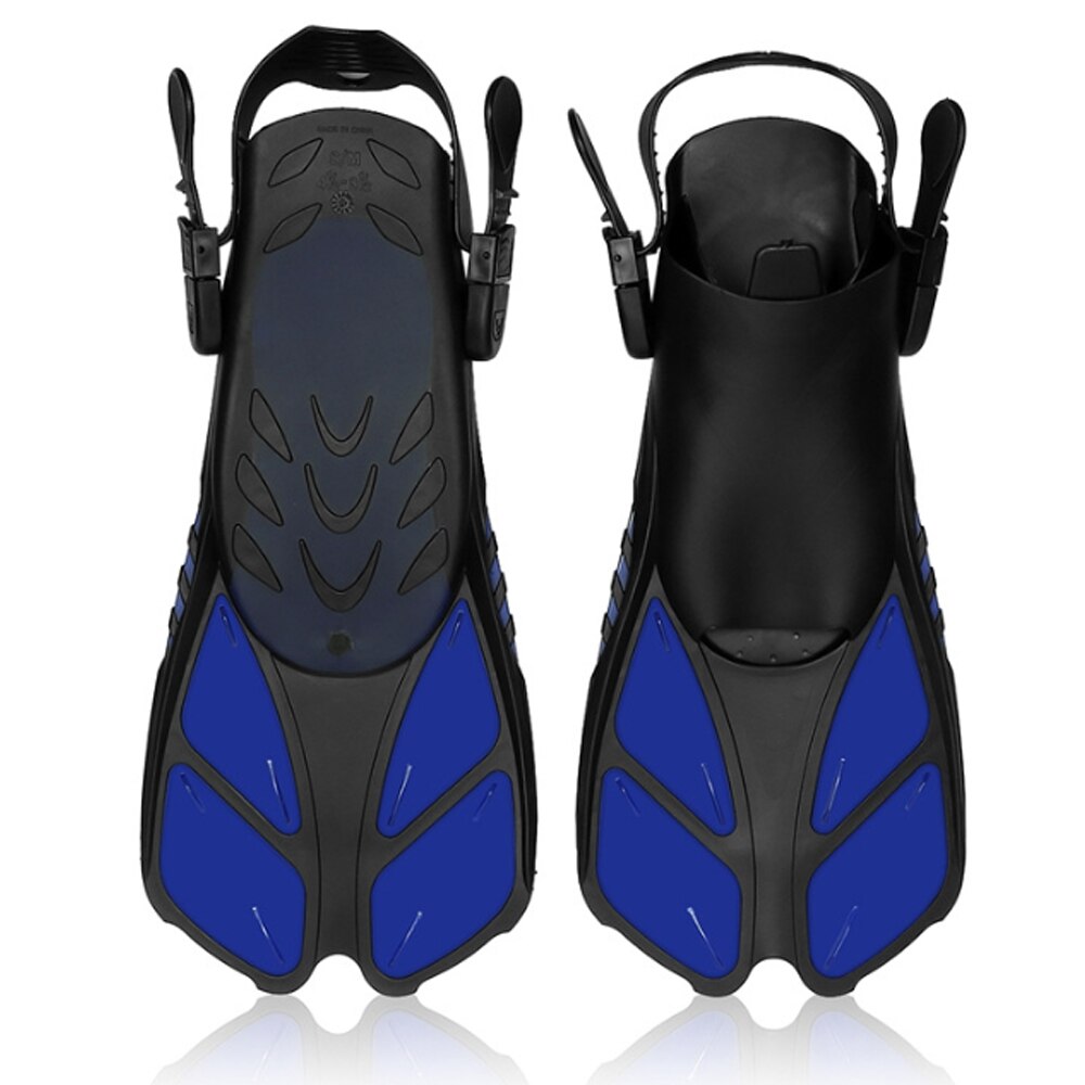 Aletas de natación ajustables Unisex, aletas para el pie, aletas de submarinismo para niños, equipo de natación para principiantes, aletas de buceo portátiles: G276074 / L OR XL