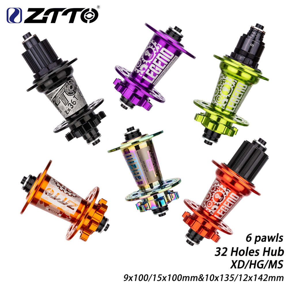 ZTTO MTB Fiets 6 Pallen Schijfremnaaf 32 Gat Hub XD/HG/MS Steekas 12x142 15x100 32H Maza QR 10x135 9x100mm Afgedicht Lager DR290