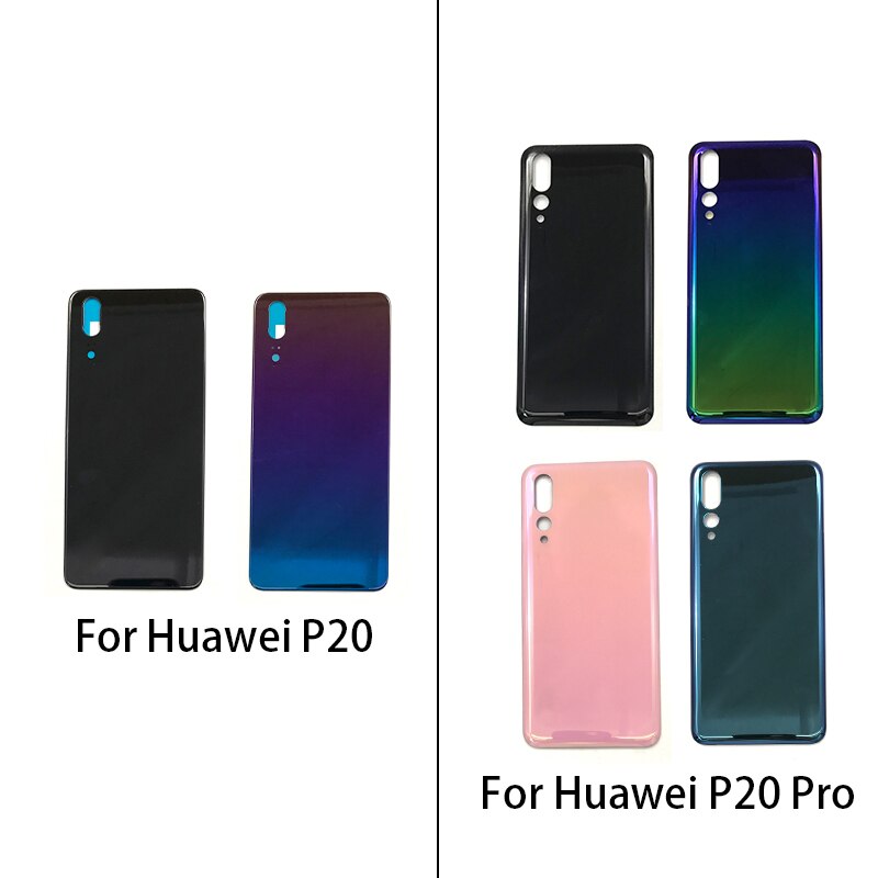 Reparatur Teile Für Huawei P20 Zurück Glas Batterie Abdeckung Hinten Tür Gehäbenutzen fallen Tafel Für Huawei P20 Profi Zurück Glas abdeckung