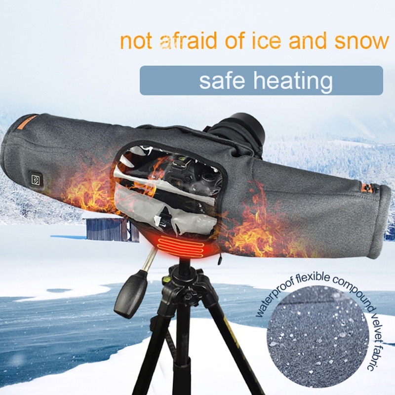 Winter Outdoor Shooting Camera Bag Cold-proof SLR Camera Warmer Protective Case Velvet Camera Fall-proof Screen Cover Thermal Ba