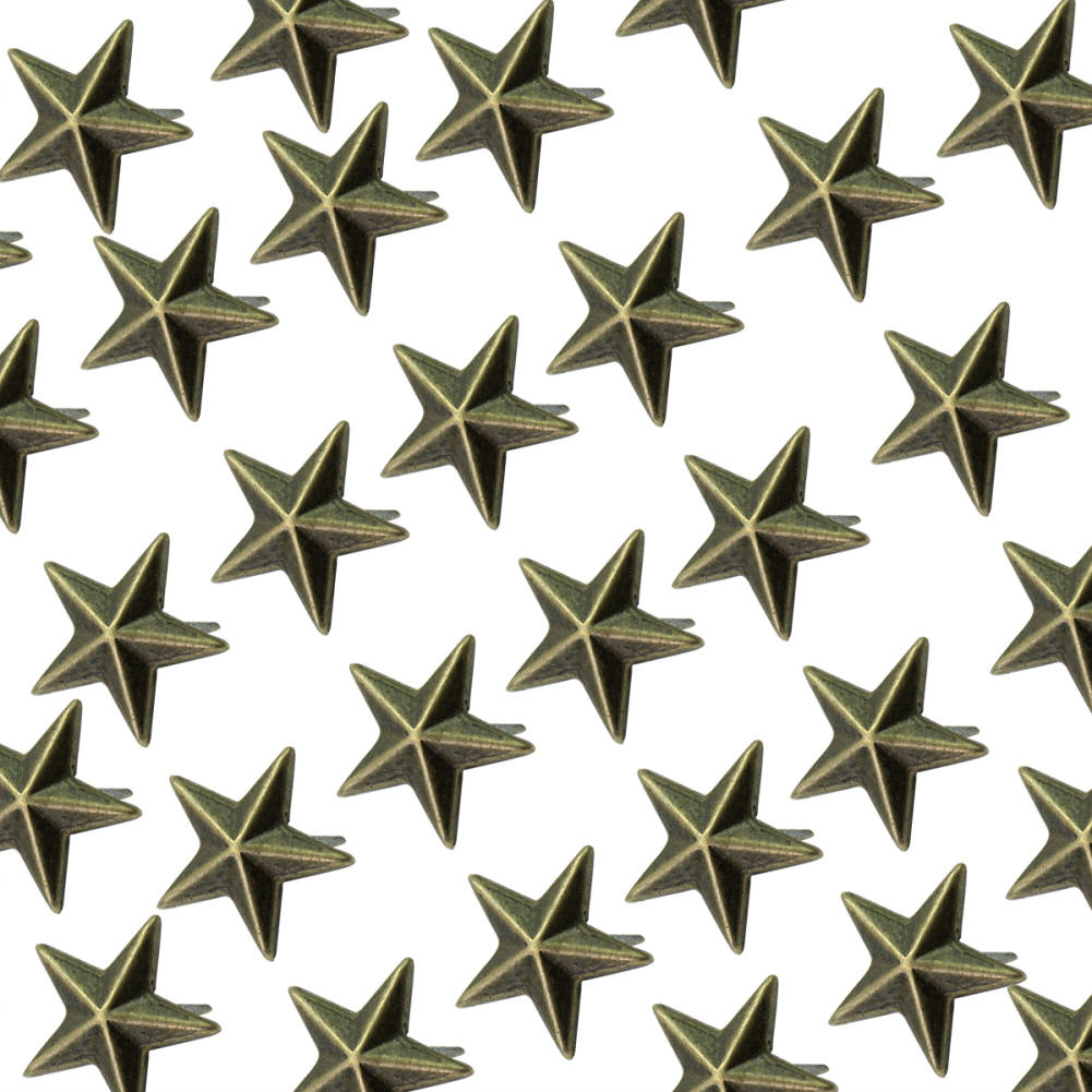 100 Pcs Star Studs Tone Star Spots Studs Klinknagels Spikes Punk Rock Bag Belt Leathercraft Diy Decoratie Accessoire