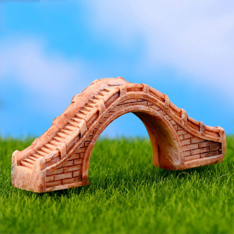 Aquarium en résine fait à la main | Décoration créative Aquarium, Simulation pont en résine, bricolage Aquarium de poissons, ornements de paysage, artisanat de Style de jardin C42