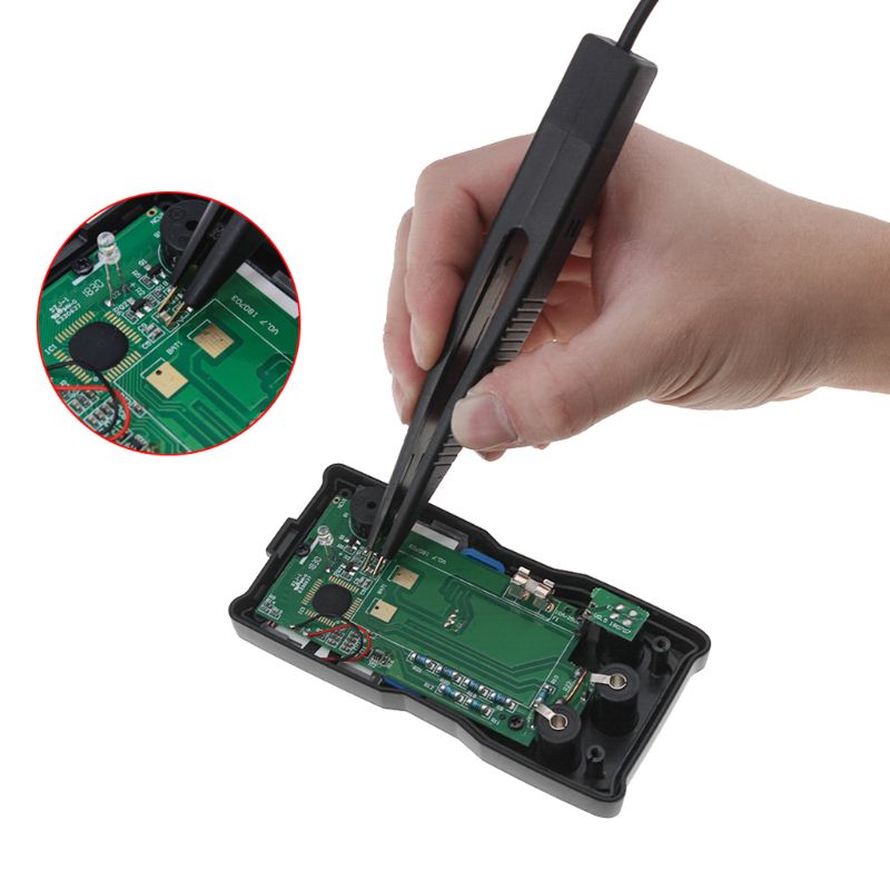 OOTDTY SMD Induktivität Prüfung Meter Clip Sonde Pinzette Für Widerstand Multimeter Kondensator