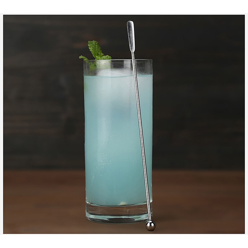 Stainless Steel Beverage Stir Spiral/Straight Cocktail Juice Coffee Bar Bartender Tool Bar Tools Barware Kitchen Accessories