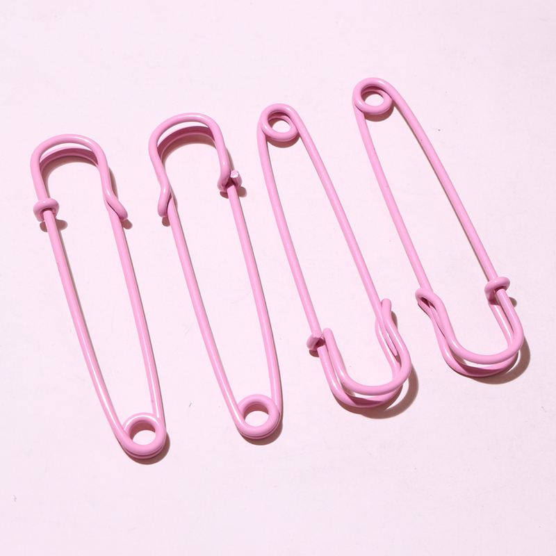 10 pzas, alfileres de seguridad de 50x13mm, broche de Metal, alfileres de costura para ropa, pines de costura para etiquetas, manualidades, accesorios para hacer joyas: BLANCO