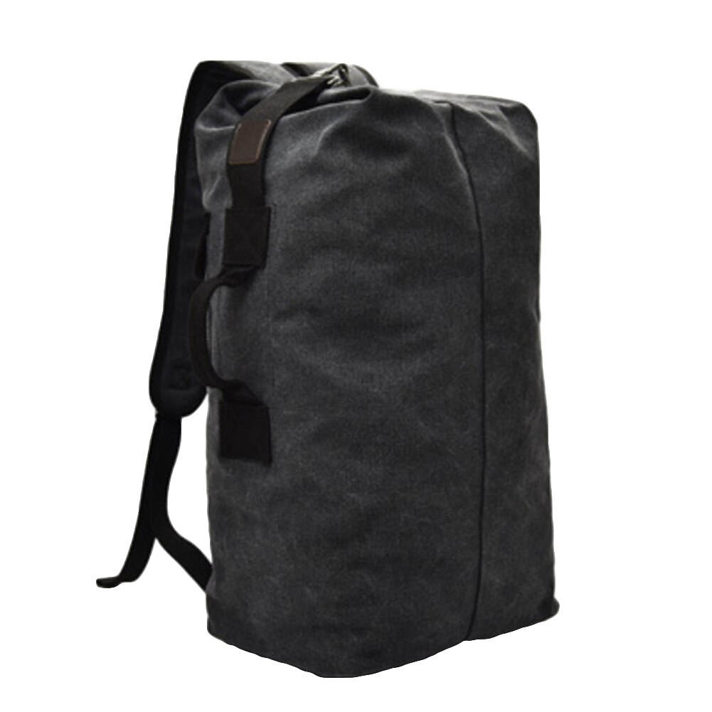 Moderna mochila de lona para hombre, portátil, para viajes al aire libre, mochila de lona de Color sólido, Mochila deportiva de gran capacidad, mochila para ciclismo de montaña