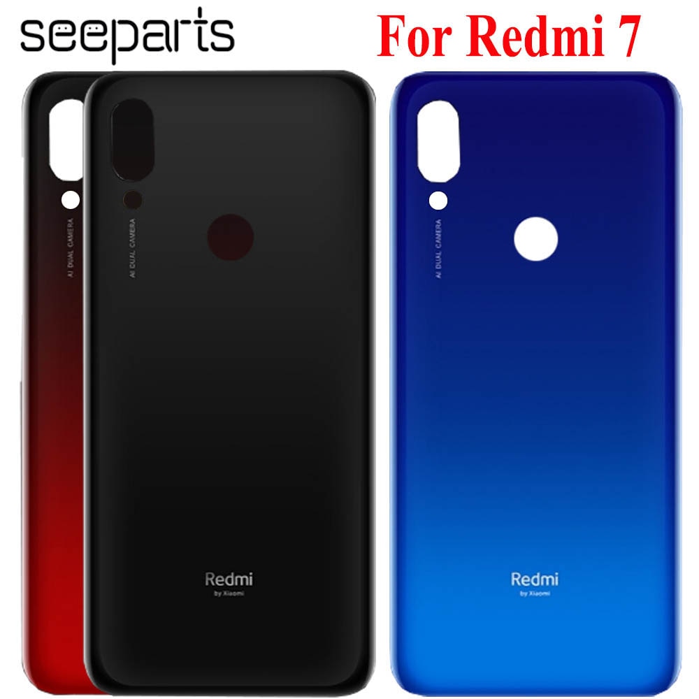 Dla Xiaomi Redmi 7 tylna pokrywa baterii obudowa tylnej obudowy obudowa redmi 7 wymiana oryginalna 6.26 "Redmi 7 pokrywa baterii