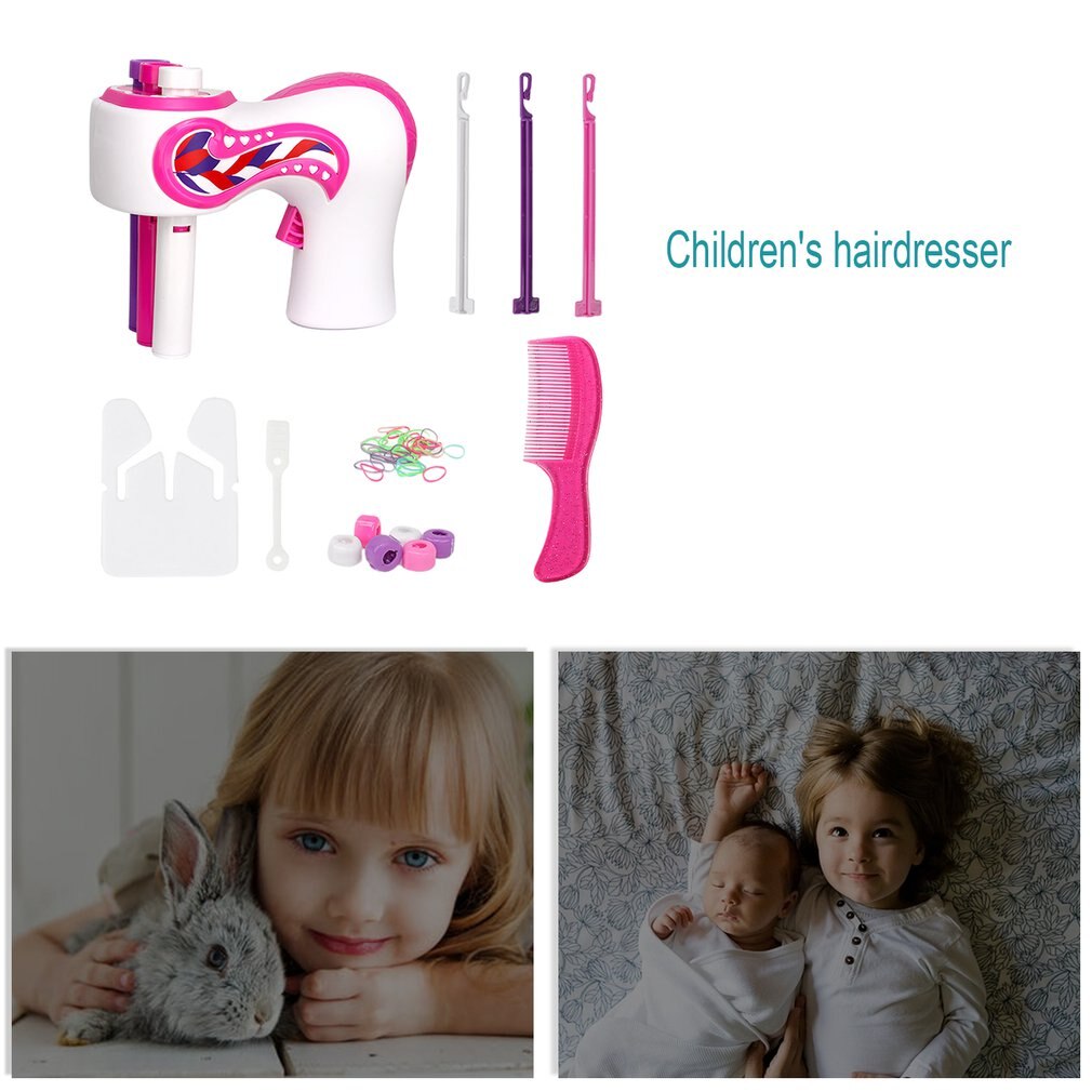 Trenza de pelo eléctrica automática para niña, herramienta de peinado trenzado con estilo, máquina trenzadora de giro, rodillo de tejido trenzado de cabello