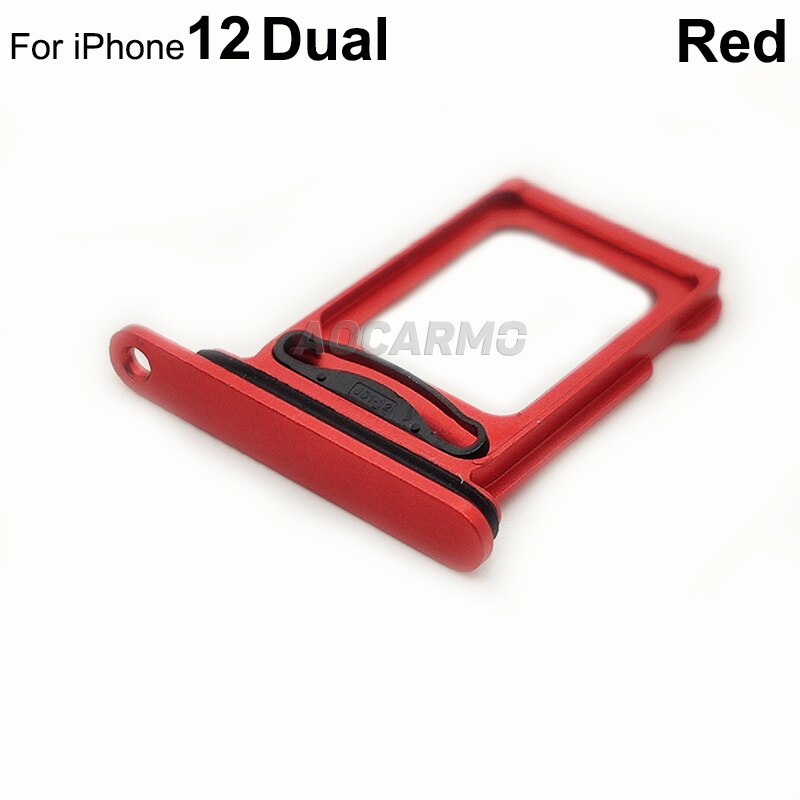 Aocarmo Dual Sim Lade Voor Iphone 12 Enkele Sim Card Slot Houder Vervanging Deel