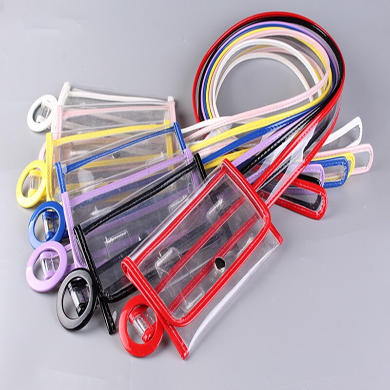 Durchsichtige strandgürtel-bauchtaschen, damen-sommer-pvc-hüfttaschen, transparente jelly-brusttaschen für damen und mädchen