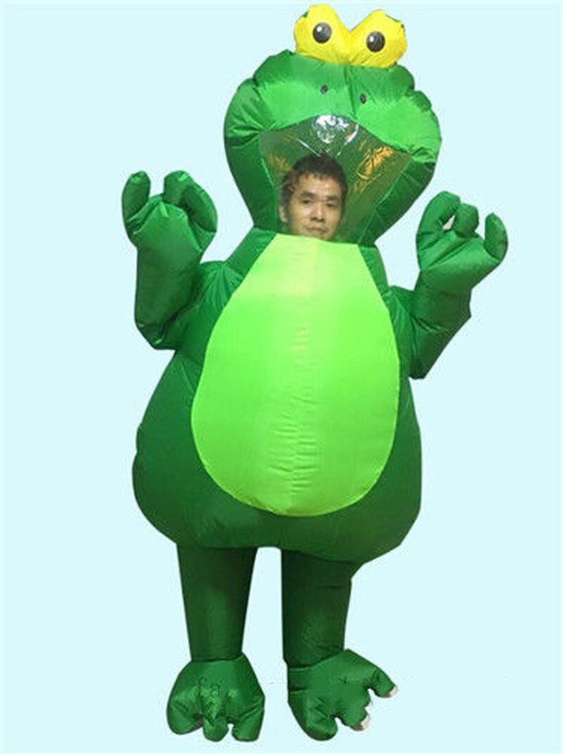 Gonflable grenouille mascotte Costume Cosplay fête jeu tenues vêtements publicité carnaval Halloween noël pâques Festival adultes
