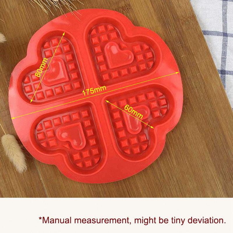2/1Pc Liefde Vorm Wafel Mallen Non-stick Cakevorm Makers Siliconen Bakvormen Mal Mini Liefde Vorm keuken Koekjes Bakvorm
