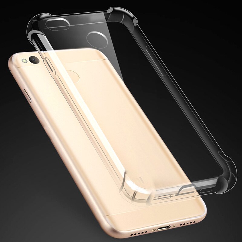 Anti-Krassen Comfortabele Transparante Shockproof Case Voor Redmi 4X Full Body Zachte Lichtgewicht Ultra Dunne Tpu Phone Back Cover