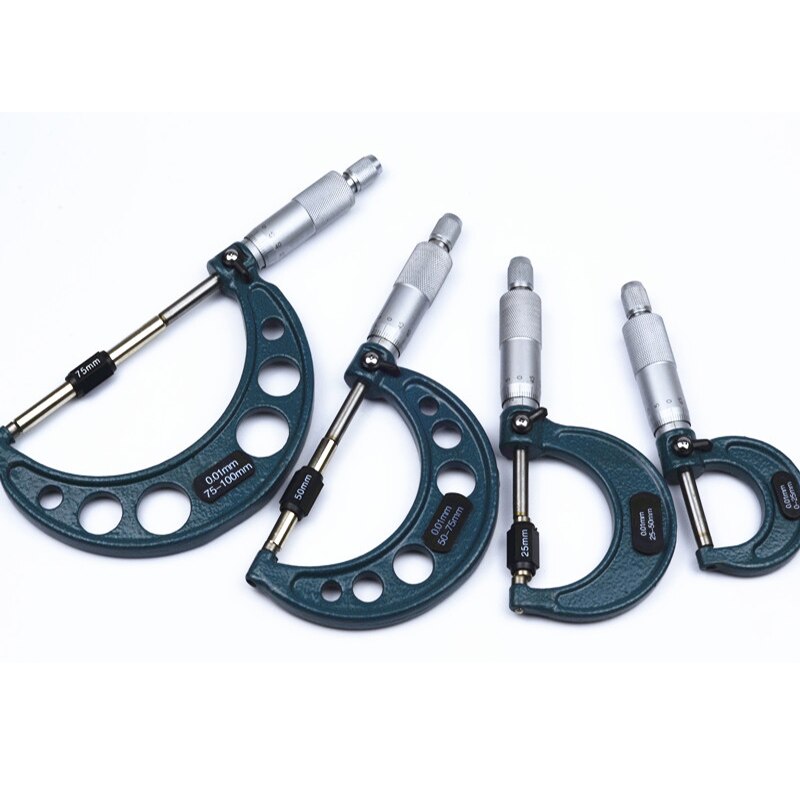 0.001mm Digital Outside Micrometer 0-25mm 25-50mm 50-75mm 75-100mm Electronic Micrometer Caliper Gauge Meter Micrometer Carbide