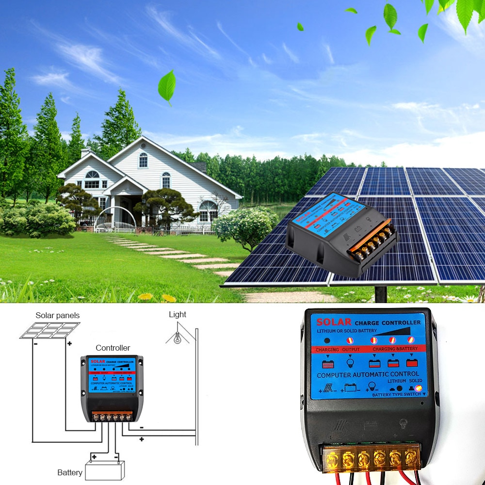 Sunyima 12v 24v solar laderegulator 50a 40a 30a 20a solpanel regulator lithium solid batteriopladning controller