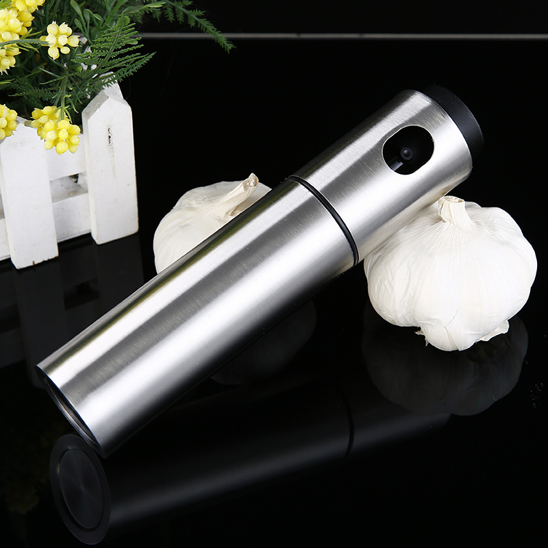 Draagbare Praktische Rvs Olie Injector Olive Spuiten Olie Fles Spuit Pot Kookgerei Keuken Gereedschap
