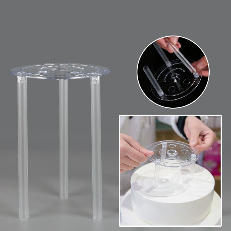 Multi-layer Cake Support Frame Practical Cake Stands Round Dessert Support Spacer Piling Bracket DIY Cake Tool 4/6/8/10/12inch