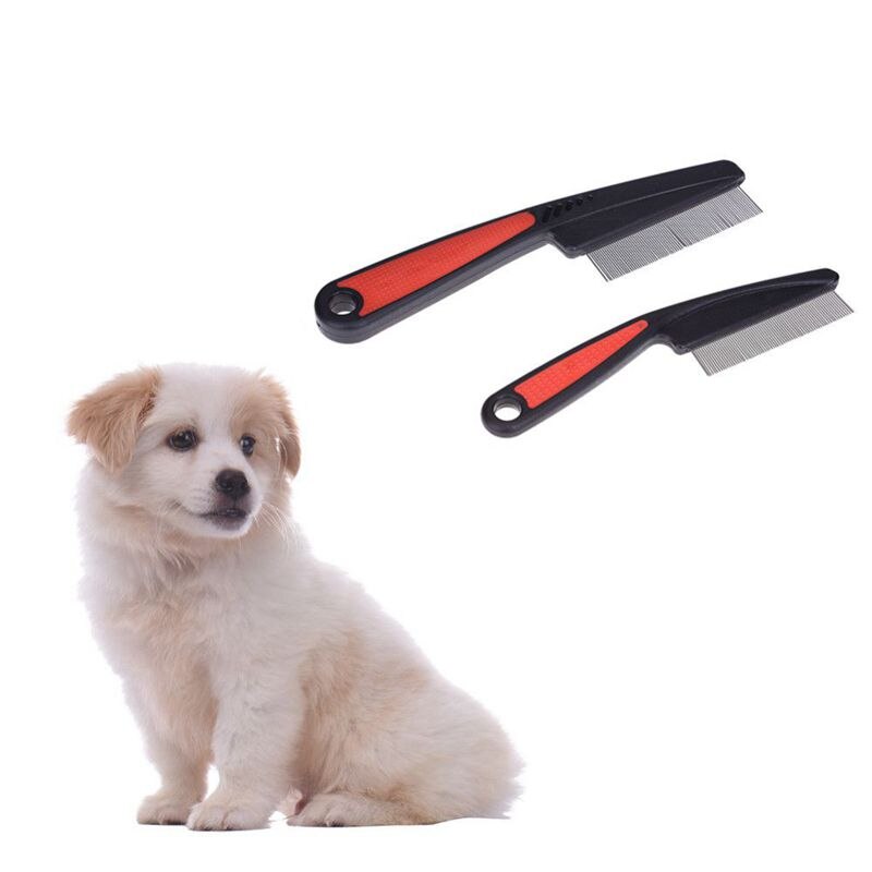 Hond Kam Verwijderen Vlooien Luizen Rvs Kam Hond Kat Haar Grooming Tool Voor Langharige Medium-honden En Katten