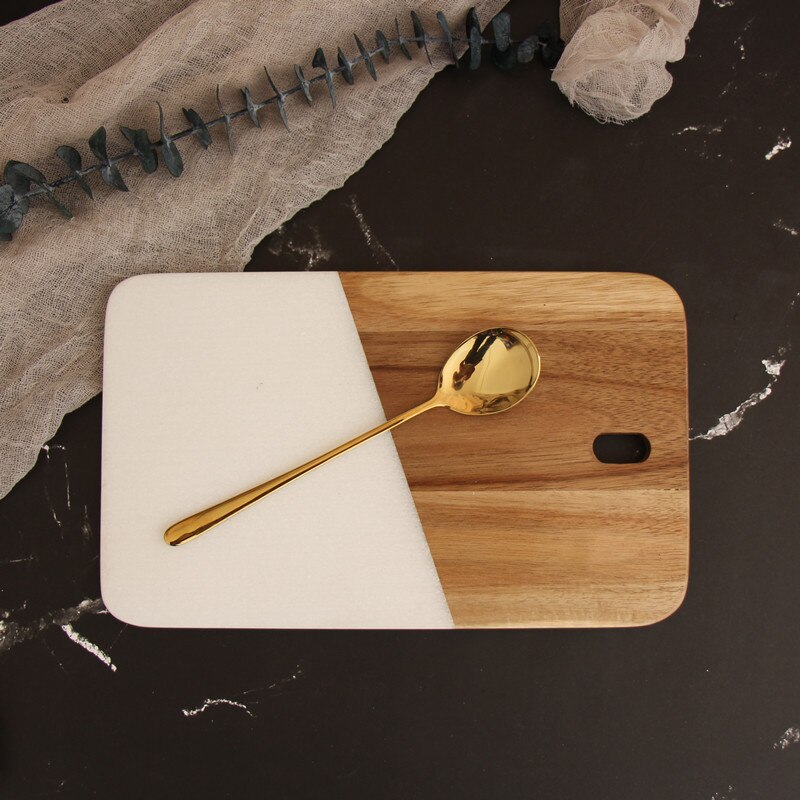 Marble Tray Splicing Cutting Board Desktop Shelf Simple Western Food Plate Cake Plate Home Soft Decoration