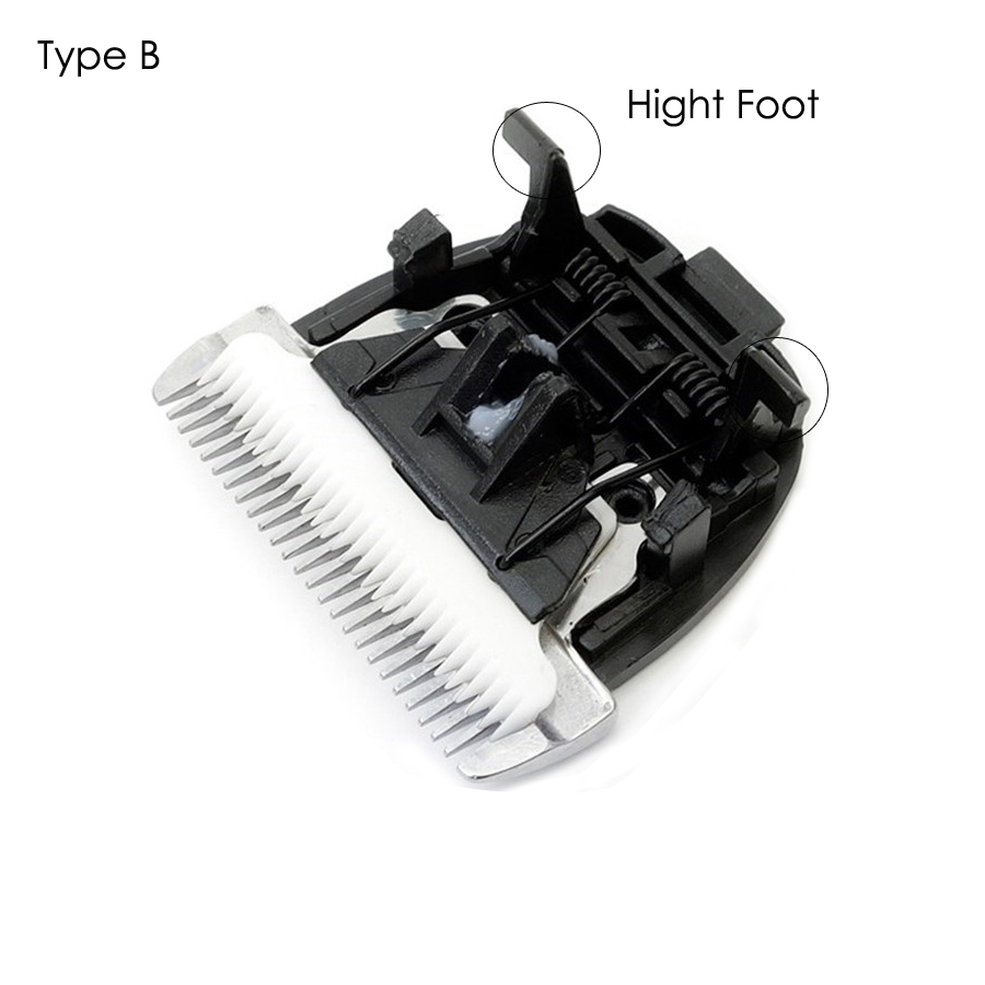 Haar Haarschneidemaschine Klinge 45mm breite Elektrische Haar Trimmer Klinge Keramik Messer Titan kopf für X7 938 A8S X9 961 918 9100 S5 B60: Typ B