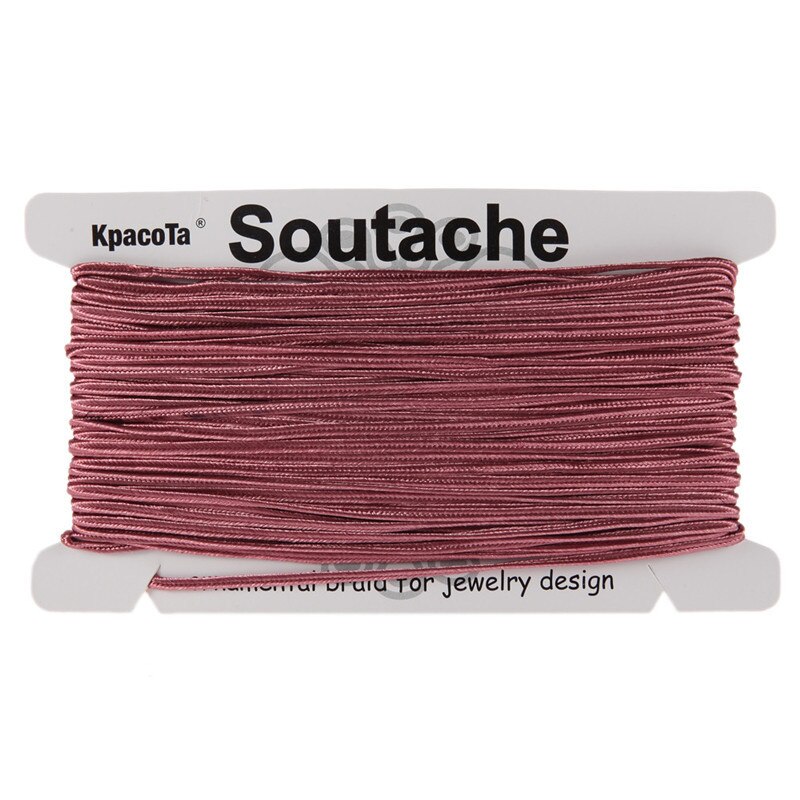 KPacTa colore multiplo 34 Yard(31 metri) colore soutair cinese etnico serpente cavo di pancia gioielli fai da te accessori intrecciati materiale: fuchsia