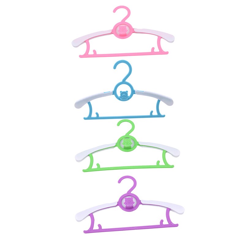 1PC Adjustable Baby Hangers Clothes Plastic Hanger Rack Children Kids Toddler Baby Clothes Drying Rack