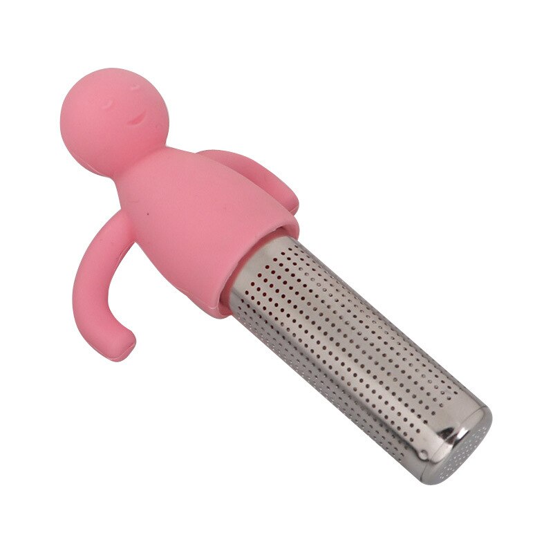 Tea Infuser Strainer Sieve Stainless Steel Infusers Teaware Tea Bags Leaf Filter Diffuser Infusor Kitchen Accessories: 1pc Light Pink