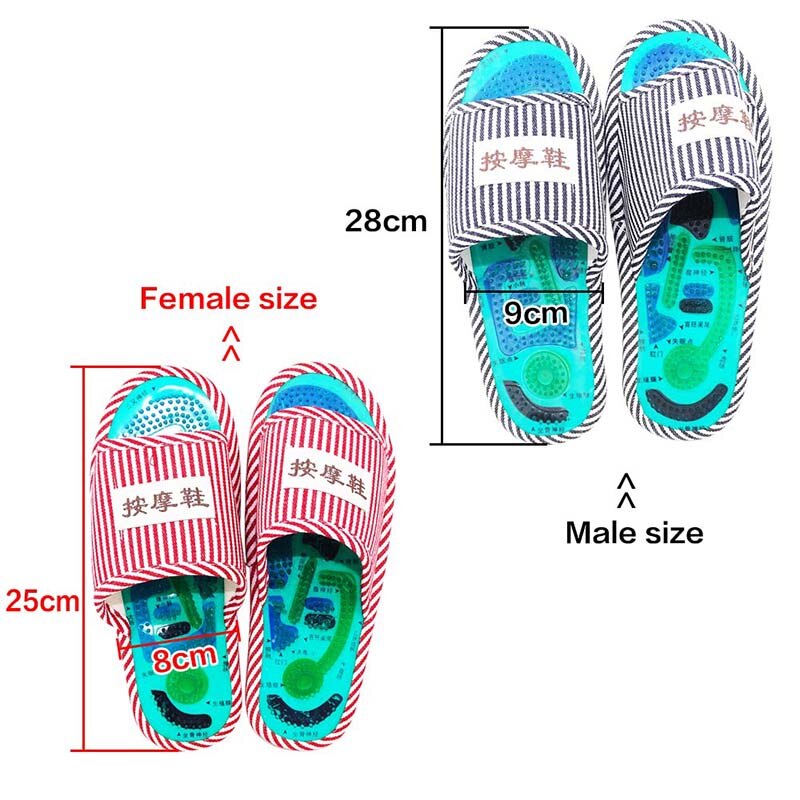 Zapatillas de masaje para pies para hombre y mujer, masajeador Tens para acupuntura, herramienta de circulación sanguínea