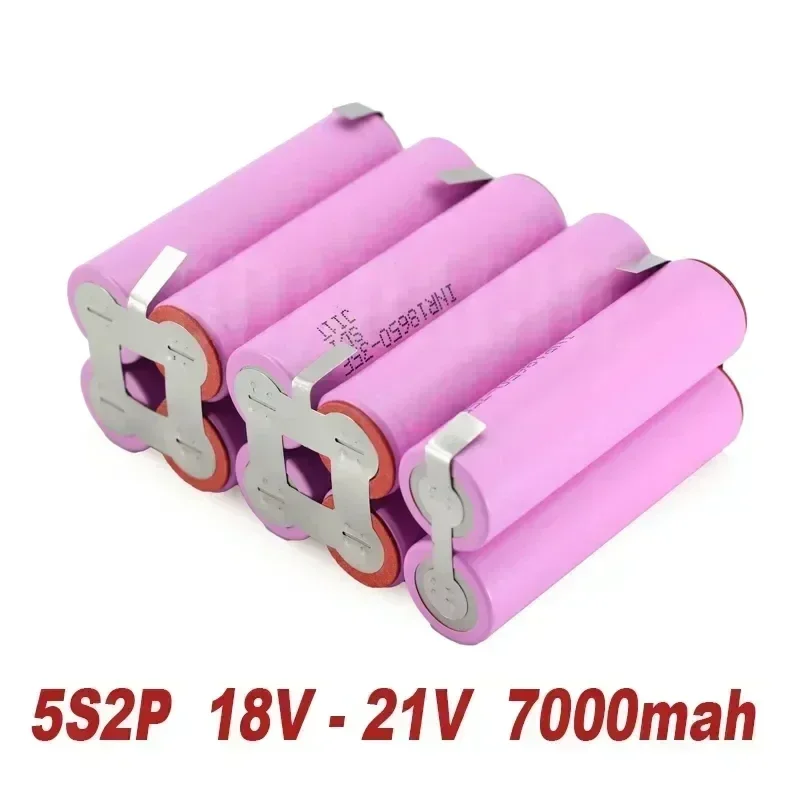18650 battery20A 35E 3500mAh-6000mAh 3S 4S 5S 6S 8S 7.4V 12.6V 14.8V 18V 25.2V 29.6V For Screwdriver batteries weld battery pack: black