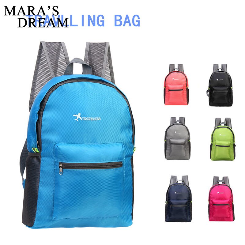 Mara's Dream unisexe sac de voyage Portable peut plier Nylon femmes voyage sacs à dos décontracté Simple hommes et femmes sac de voyage