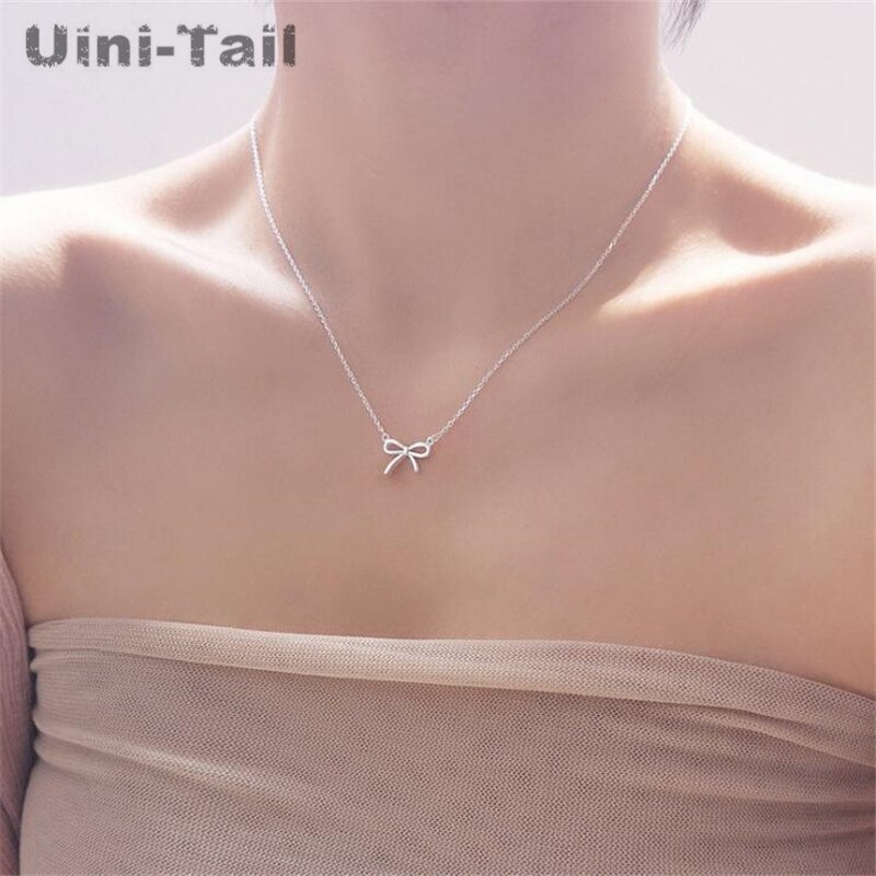 Uini-collier à pendentif en argent sterling 925 pour filles, bijou à la coréenne, tendance, adorable, , GN825