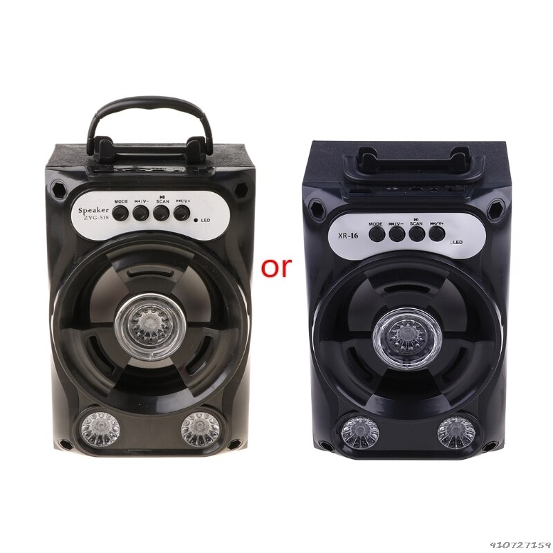 Large Size Bluetooth-compatible Speaker Wireless Sound System Bass Stereo with LED Light Support TF Card FM Radio Outdoor Sport