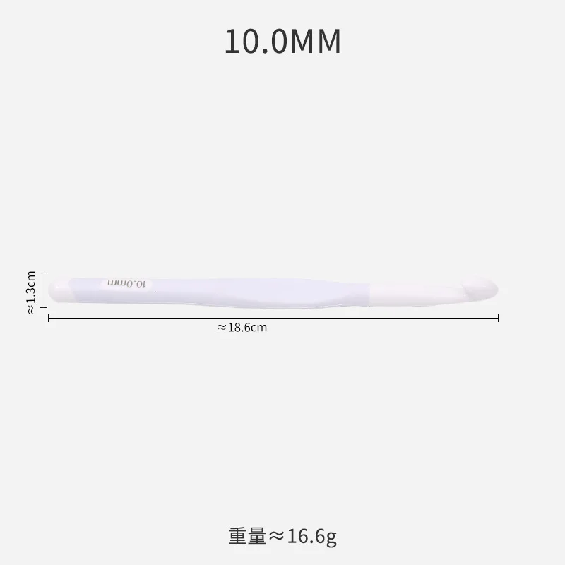 Ganchos de ganchillo de plástico, agujas de tejer de 8/10/12/15mm, Color aleatorio, manualidades de hilo tejido para el hogar, herramientas de tejer para el hogar, 1 Uds.: Gris oscuro