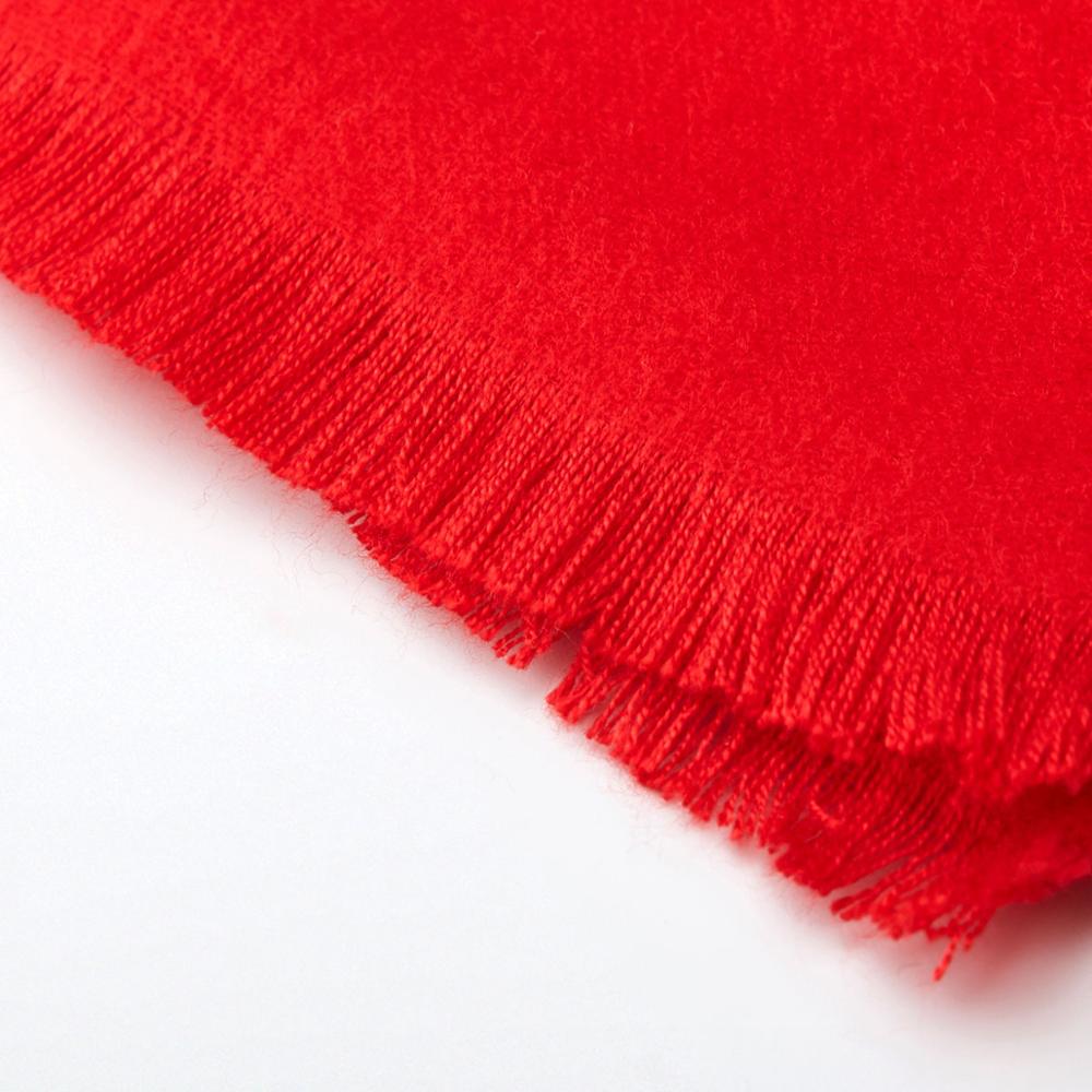 Autumn Winter Warm Soft Men's Scarf Simple Solid Cashmere Scarves Men Gray Black Red Neckcherif Scarf Wraps